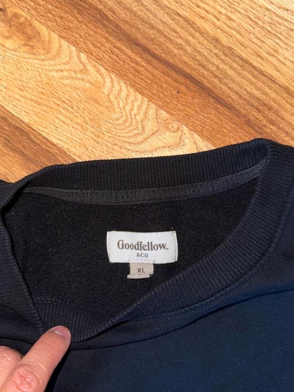 Goodfellow & Co Black Crewneck Sweater - Picture 3 of 5
